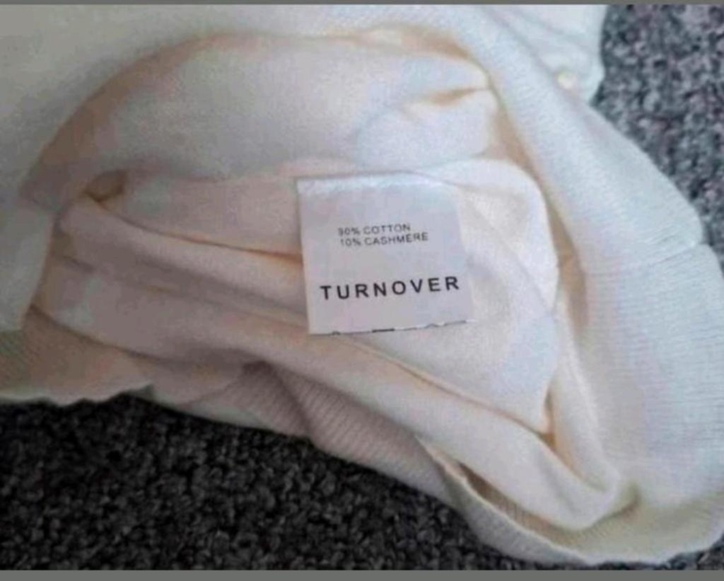Turnover vest wit met rits – katoen/cashmere – maat S, Maat 38/40 (M), Wit, Ophalen of Verzenden, Zo goed als nieuw