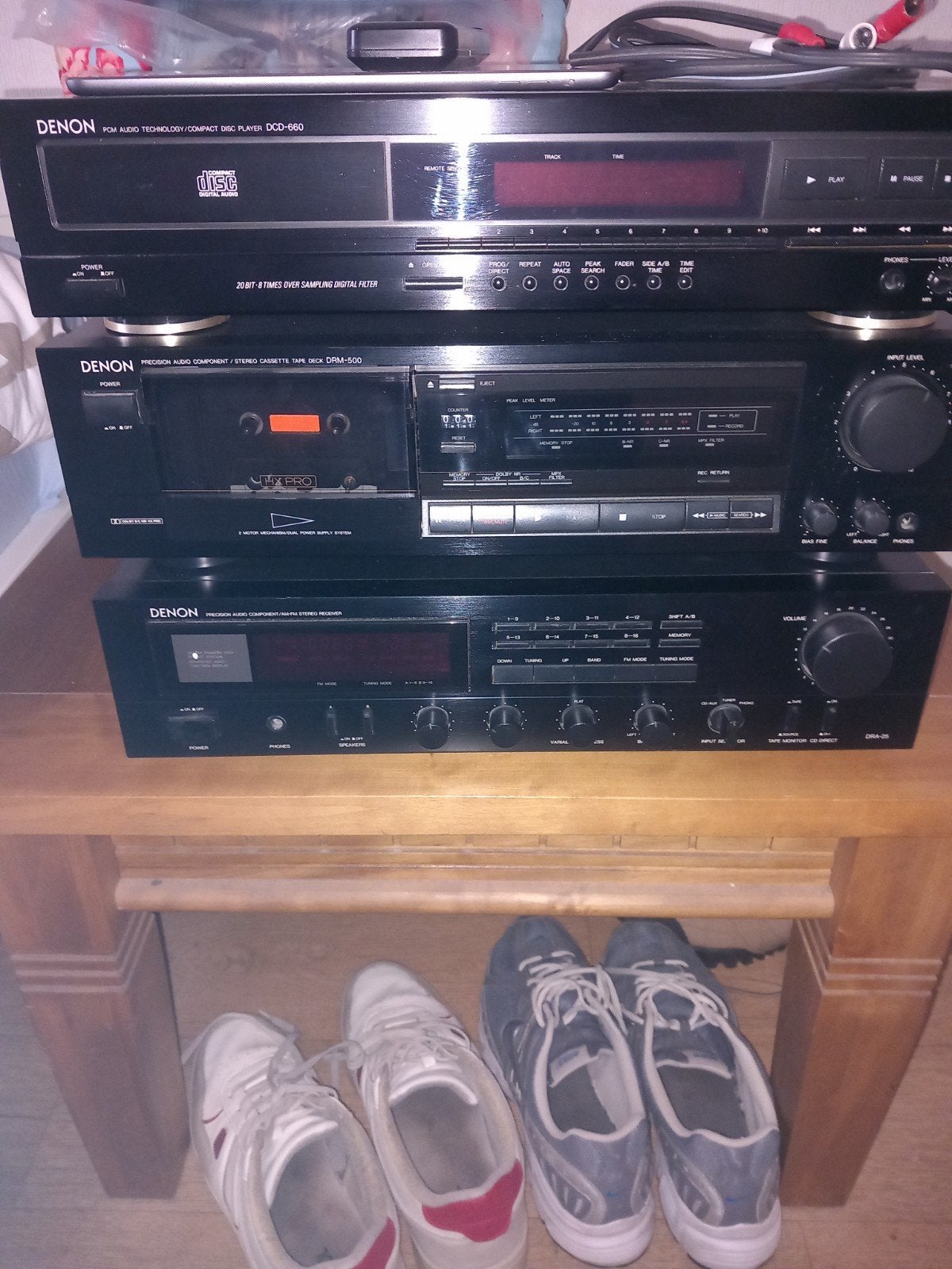 Denon Hifi Set: CD-speler, Cassettedeck, Receiver, Ophalen of Verzenden