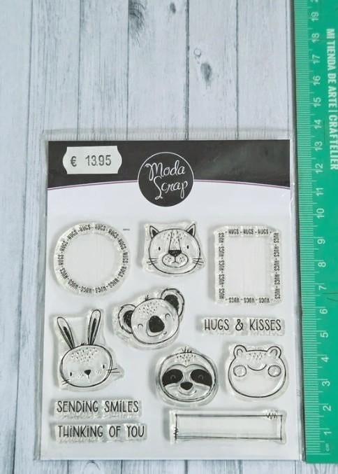 ModaScrap - Postage Hugs stamp, Ophalen of Verzenden, Nieuw, Clearstamp