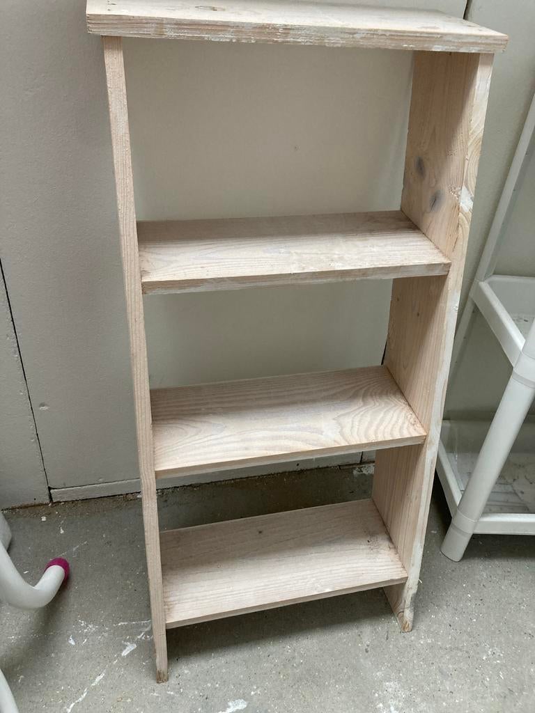 Houten trappertje met drie stevige planken, Ophalen, Gebruikt
