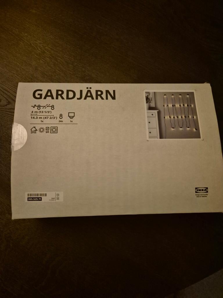 IKEA Gardjärn Tuin/Balkonverlichting - 24 lampjes, 14.3m, Tuin en Terras, Buitenverlichting, Kunststof, Minder dan 50 watt, Overige typen