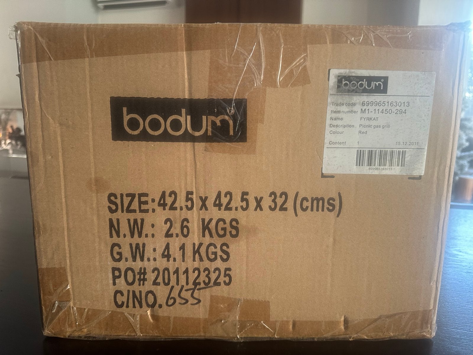 Bodum Fyrkat Picknick Gasbarbecue Rood - Nieuw in doos, Tuin en Terras, Ophalen, Nieuw