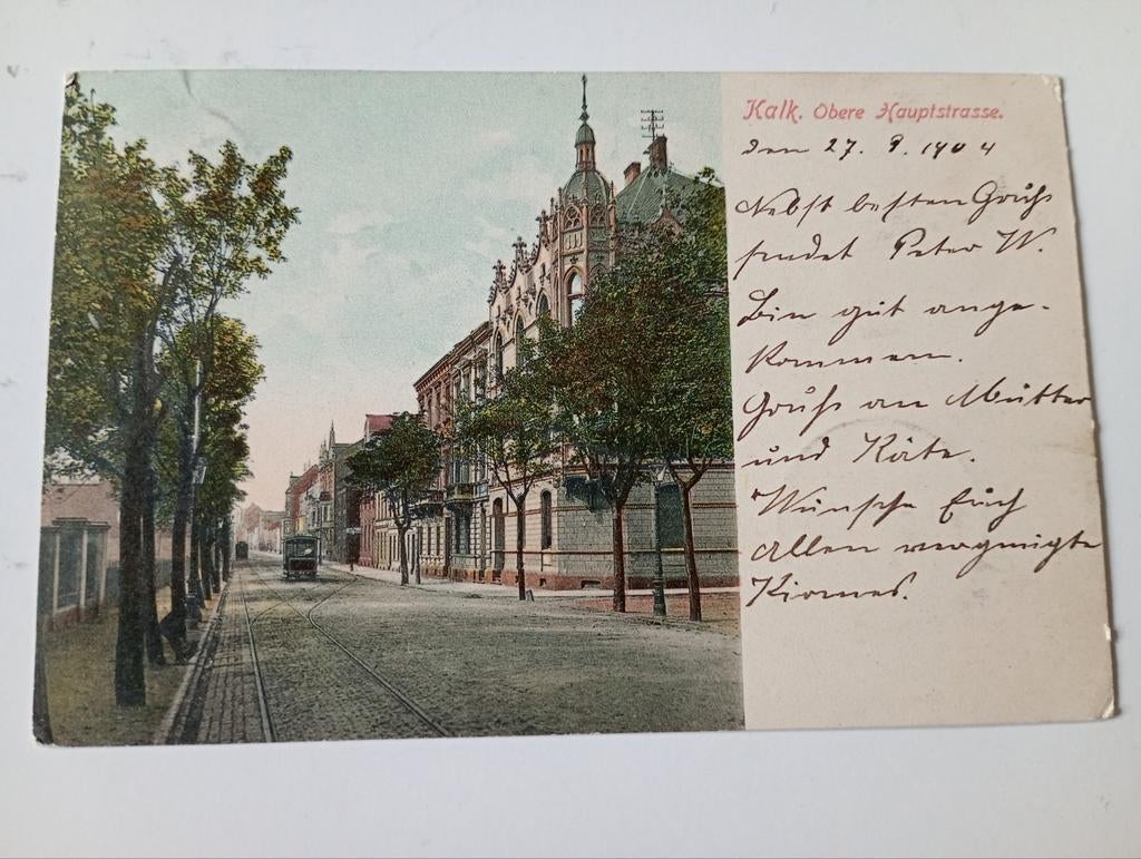 Duitsland Kalk bij Keulen met Tram 1904, Ophalen of Verzenden, Voor 1920, Gelopen, Duitsland