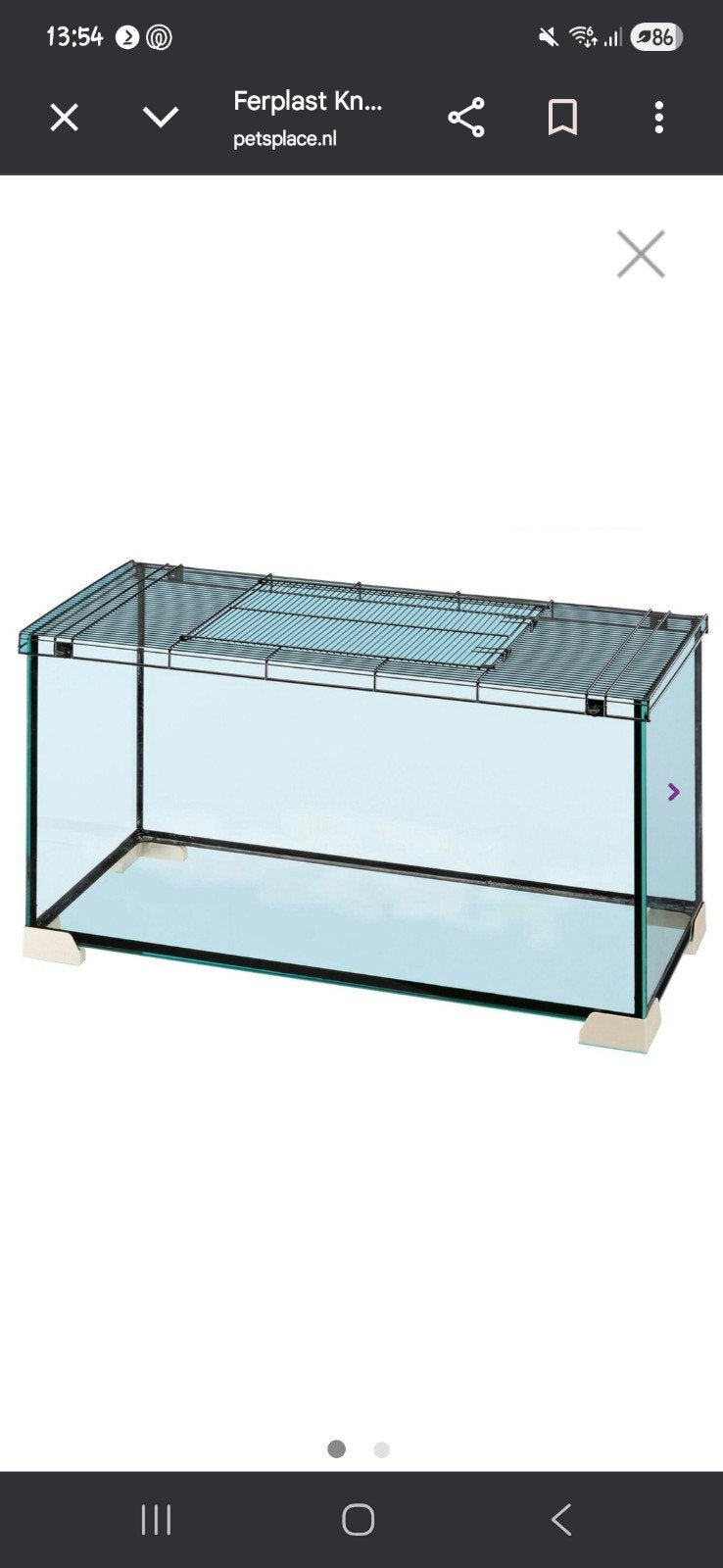 Knaagdierenkooi, Dieren en Toebehoren, Knaagdieren en Konijnen | Hokken en Kooien, Minder dan 60 cm, Kooi, Minder dan 75 cm, Ophalen of Verzenden