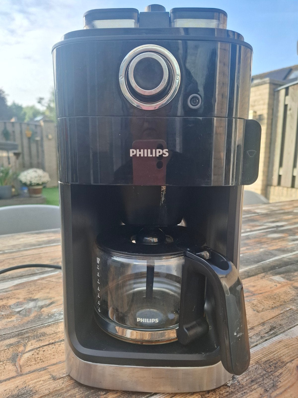Philips HD7769/00 Grind & Brew Koffiezetapparaat, Koffiemachine, Zo goed als nieuw, 4 tot 10 kopjes, Koffiebonen