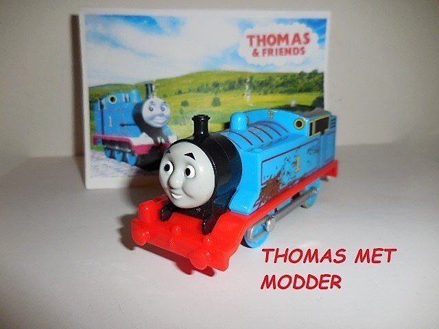 Trackmaster Thomas de Trein, Thomas met Modder Kartel Wielen, Kinderen en Baby's, Speelgoed | Thomas de Trein, Ophalen of Verzenden