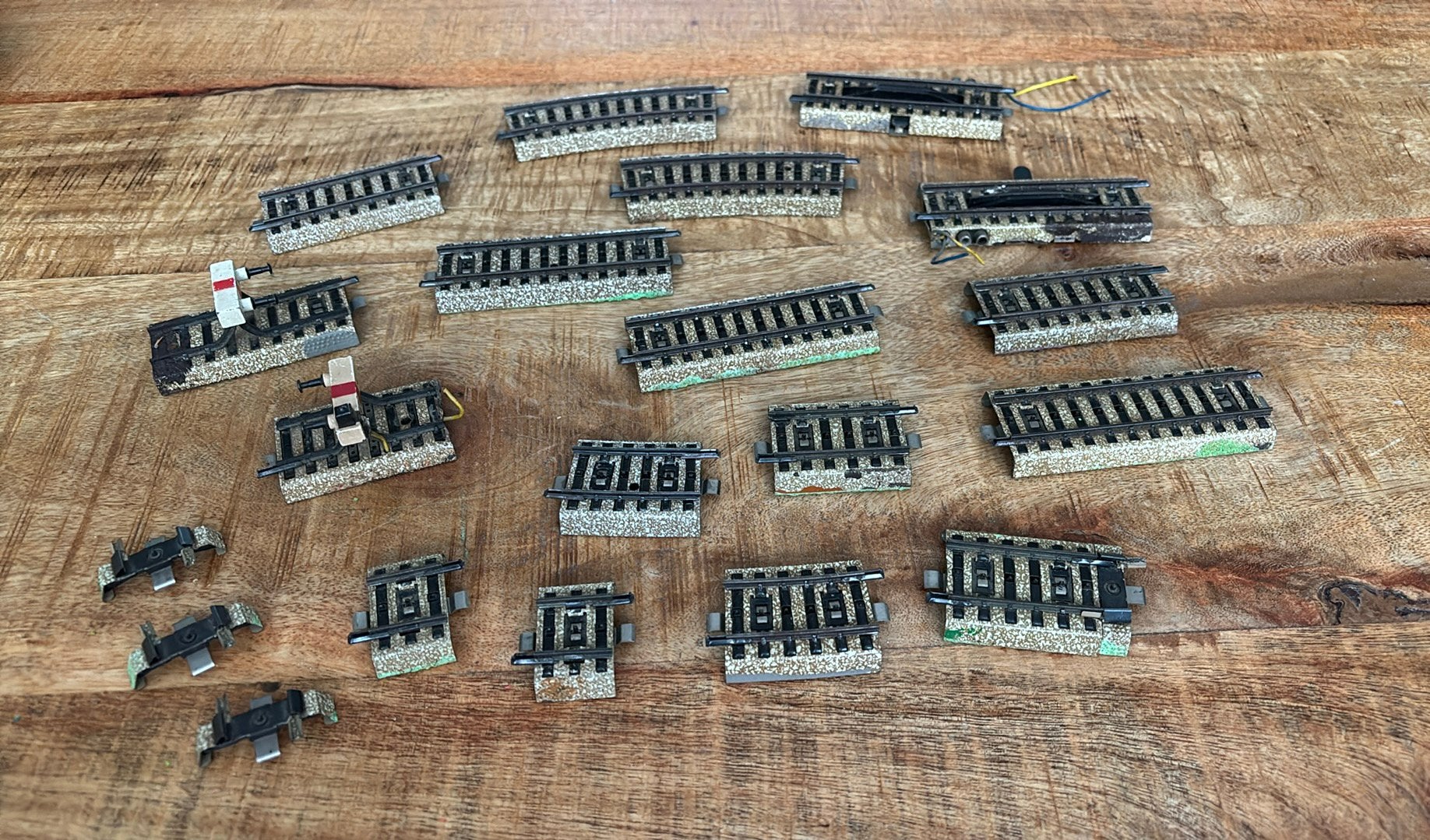 Marklin set 2 x stootblok en korte rails. Afhalen., Hobby en Vrije tijd, Ophalen, Wisselstroom, Gebruikt, Rails