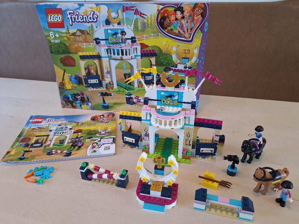 Lego Friends: Stephanie's paardenconcours 41367, Ophalen of Verzenden, Zo goed als nieuw, Complete set, Lego