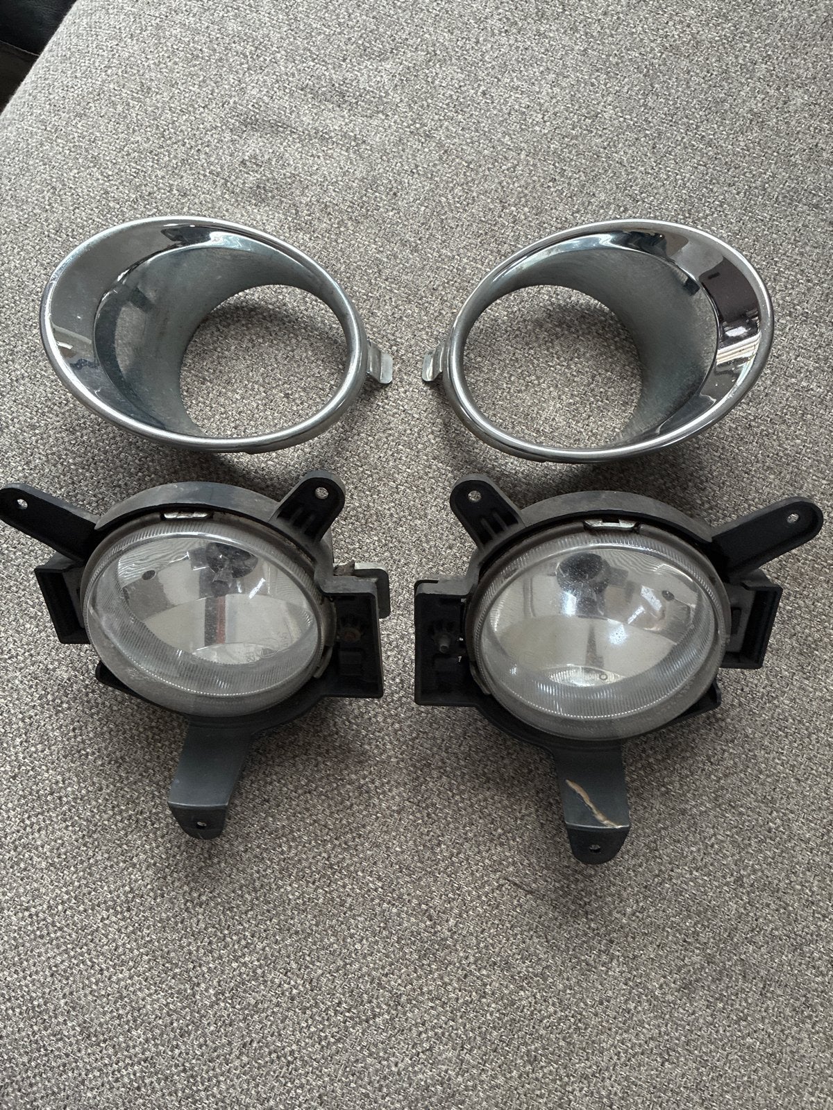 Chevrolet spark Mistlampen set met chromen ringen - Gebruikt, Ophalen of Verzenden, Gebruikt, Chevrolet