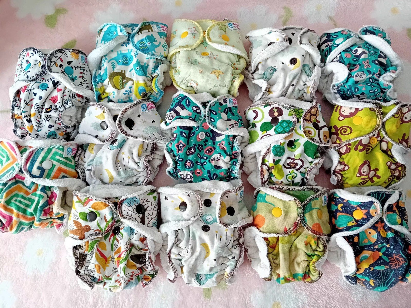 14 Petit Lulu Newborn luiers met inlegger (2-7 kg), Ophalen, Gebruikt