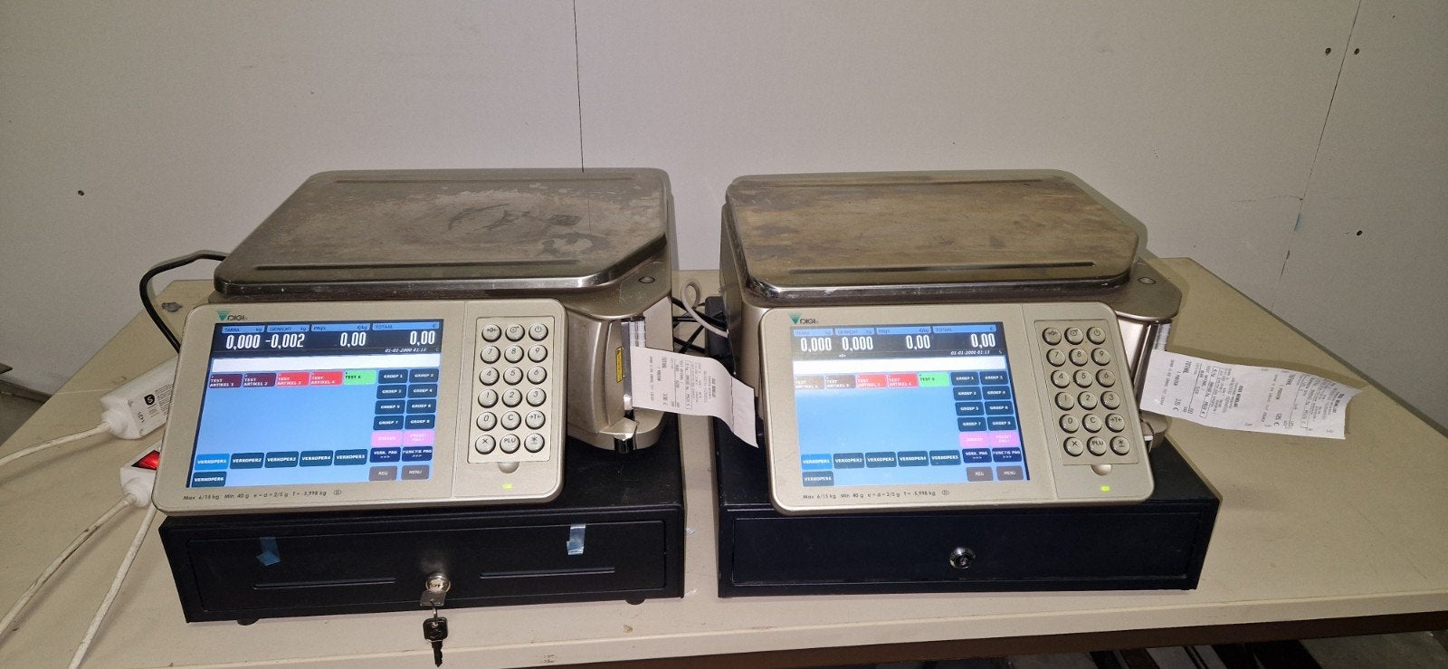 Weegschaal kassa DIGI SM5500EV, Witgoed en Apparatuur, Ophalen, Winkelweegschaal, 1 tot 500 gram, 10 tot 50 kg