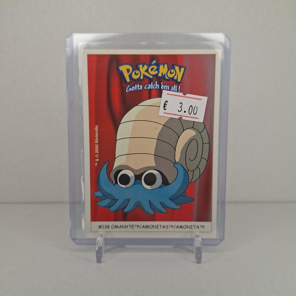 Dunkin Boomer kaart/sticker - Pokémon Omanyte #138, Ophalen