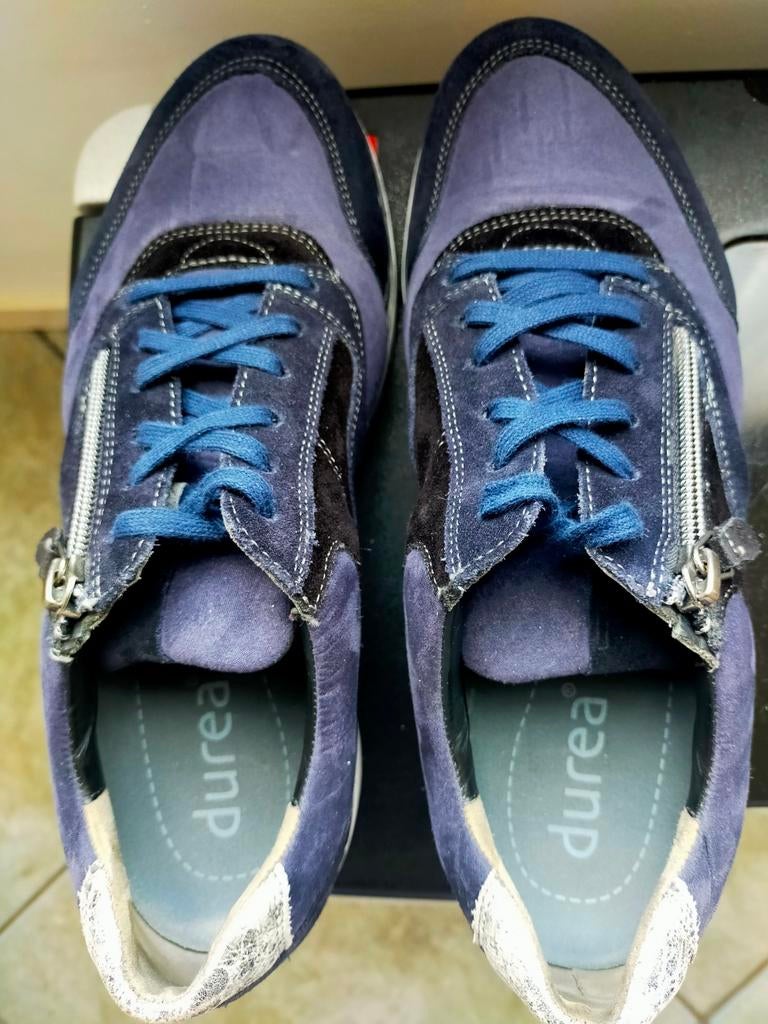 Durea schoenen, Kleding | Dames, Schoenen, Ophalen of Verzenden, Zo goed als nieuw, Blauw, Sneakers of Gympen