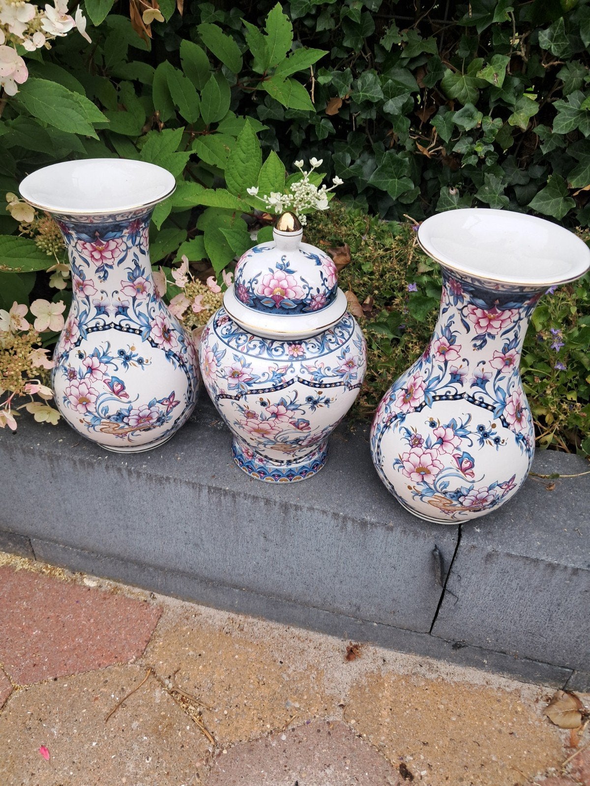 Vintage Italiaanse Majolica Vazen van Francesco Guarino, Ophalen of Verzenden