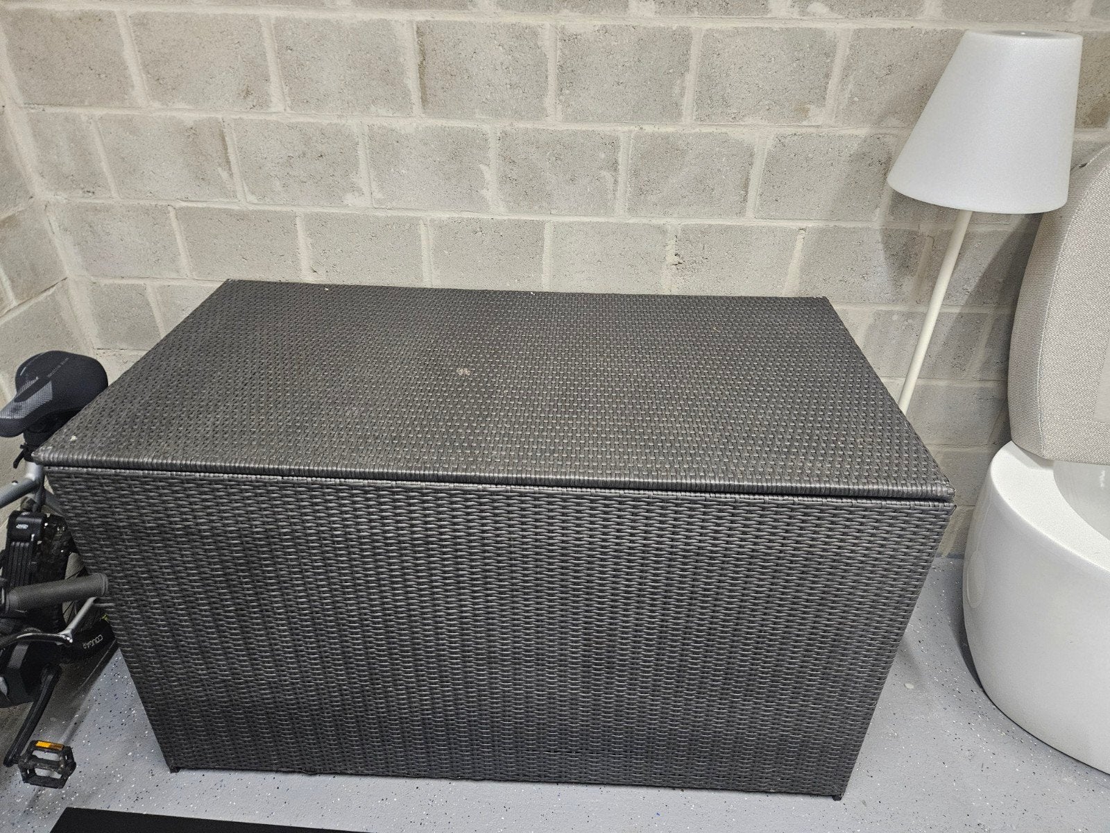 Grote opbergbox van wicker met binnenvoering 150x80x90, Tuin en Terras, Ophalen of Verzenden