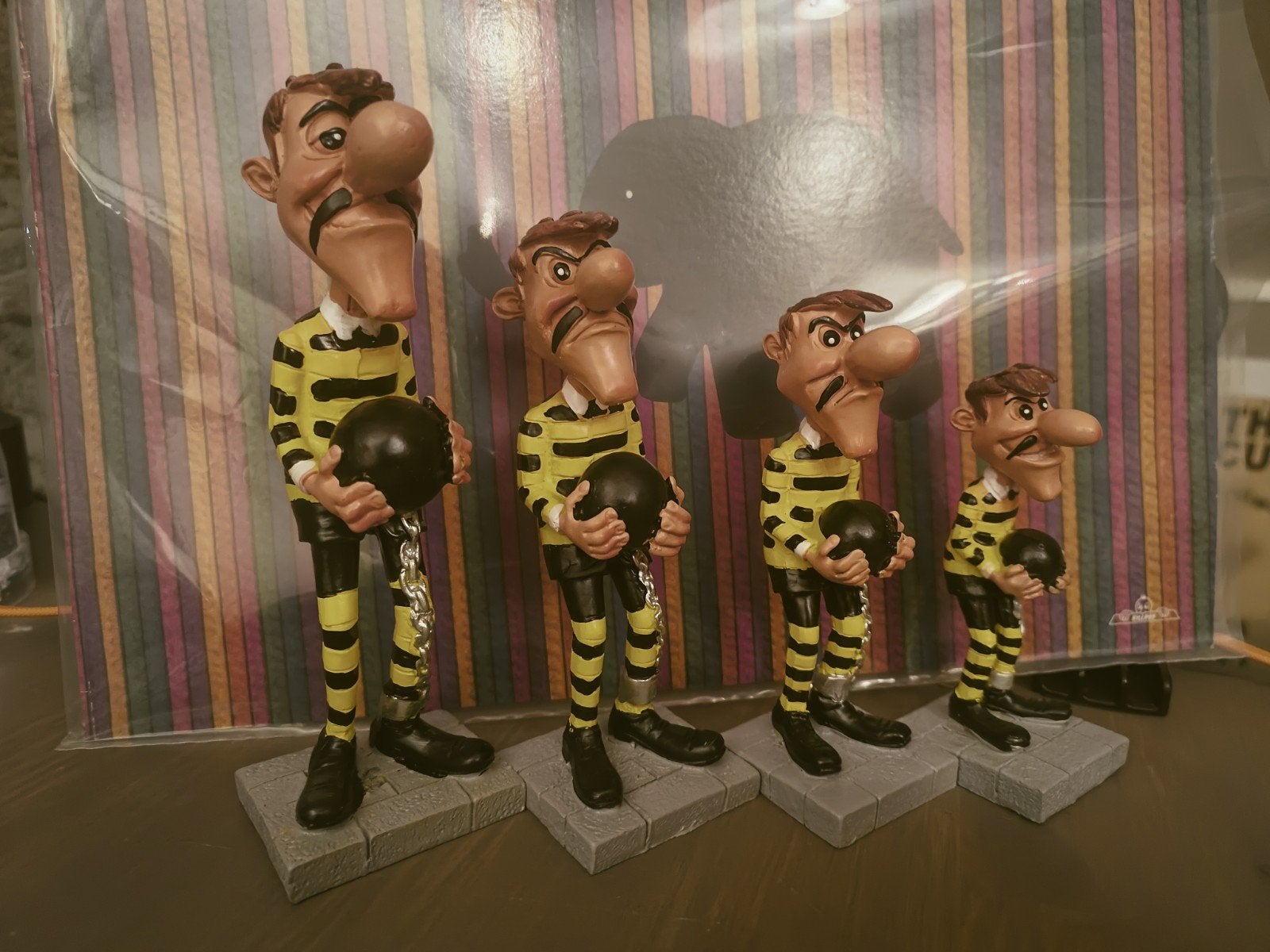 De Daltons beeldjes van kunsthars - Lucky Luke, Verzamelen, Poppetjes en Figuurtjes, Ophalen of Verzenden