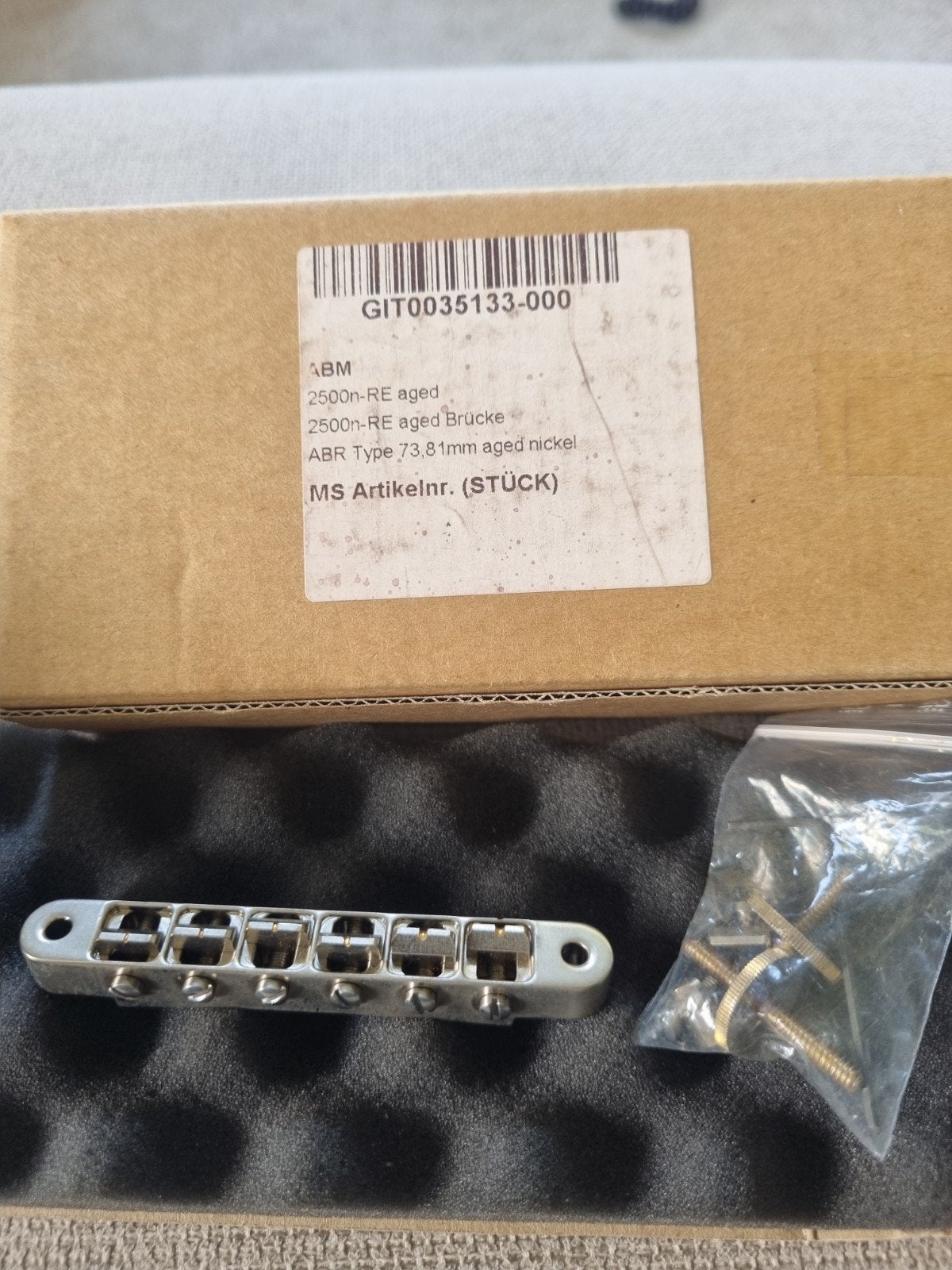 ABM GIBSON LES PAUL BRIDGE, Ophalen of Verzenden, Zo goed als nieuw, Solid body, Gibson