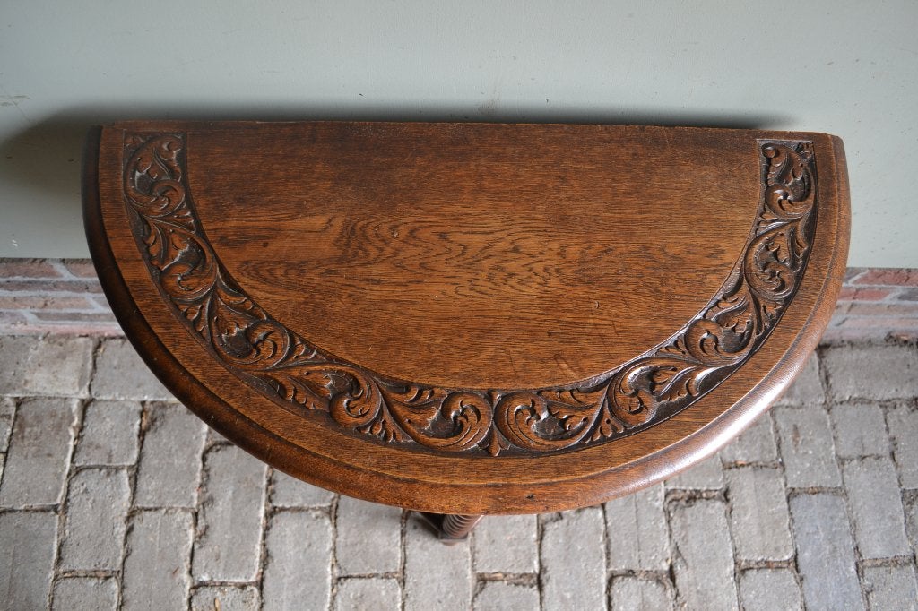 Prachtige antieke eiken houten haltafel, plantentafel., Verzenden