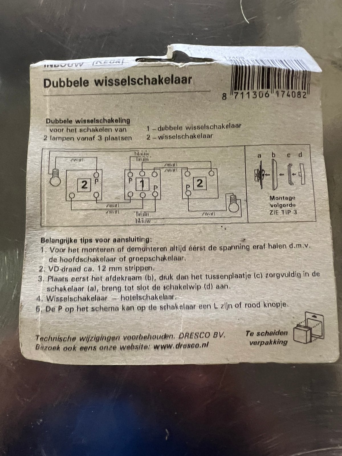 Jung CD500 509eu wit  dubbele wisselschakelaar, Computers en Software, Overige modellen, 13 inch, Nieuw, Ophalen of Verzenden