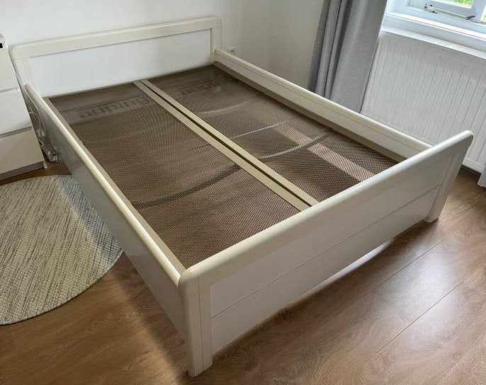 Auping bed 140 x 200 cm, Huis en Inrichting, Slaapkamer | Bedden, Ophalen, Gebruikt, Wit, Tweepersoons