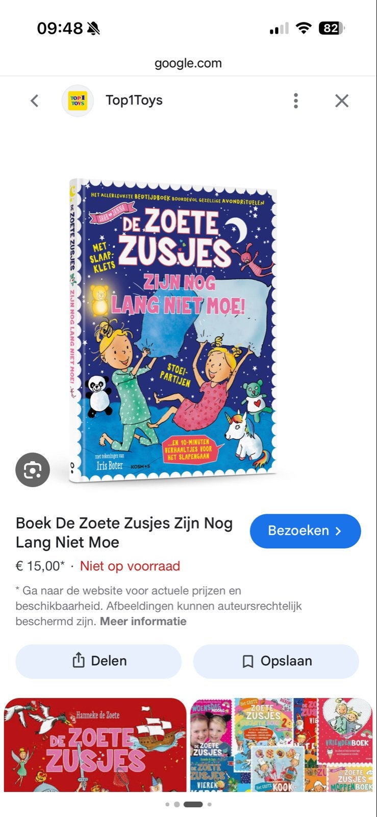 De Zoete Zusjes Zijn Nog Lang Niet Moe! - Bedtijdboek, Boeken, Ophalen of Verzenden, Nieuw, Fictie algemeen