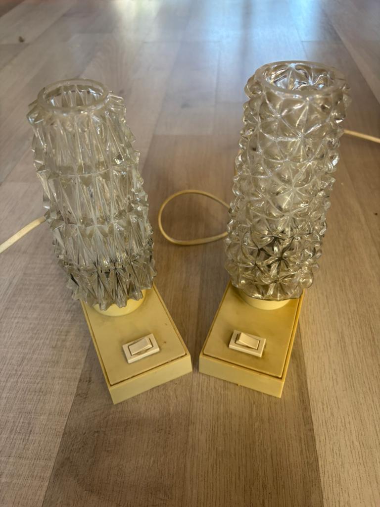 Setje vintage bedlampjes Hawill 600 I, Ophalen of Verzenden, Zo goed als nieuw, Minder dan 50 cm