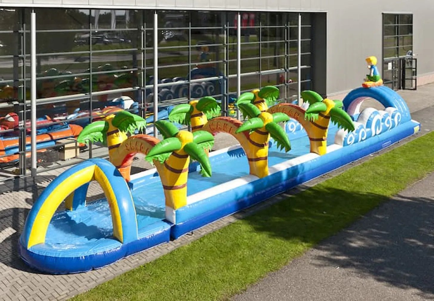 Opblaasbare Buikschuifbaan beach  - Waterglijbaan, Ophalen, Gebruikt