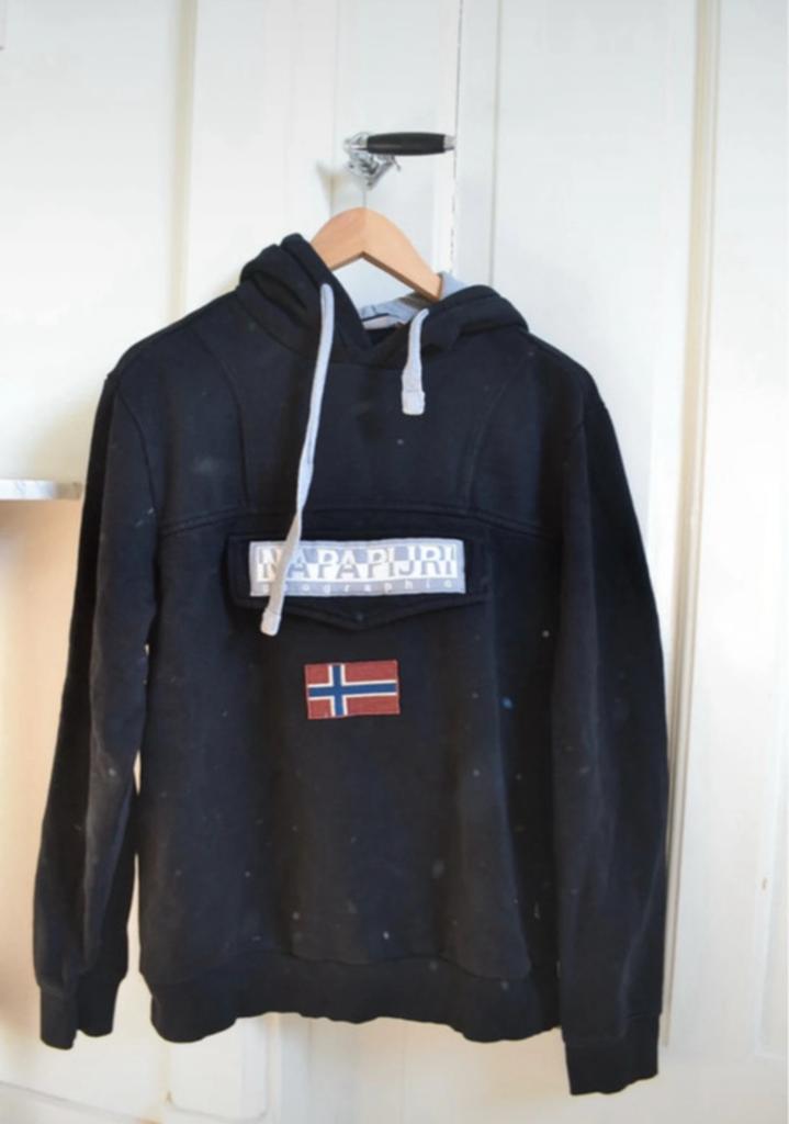 Napapijri hoodie zwart maat S, Kleding | Heren, Truien en Vesten, Ophalen of Verzenden, Gedragen, Maat 46 (S) of kleiner, Zwart