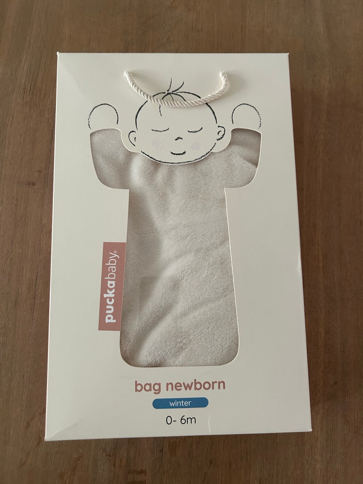 Puckababy Bag Newborn Winter 0-6m - Zachte Slaapzak, Kinderen en Baby's, Puckababy, Ophalen of Verzenden, Zo goed als nieuw, Gevoerd