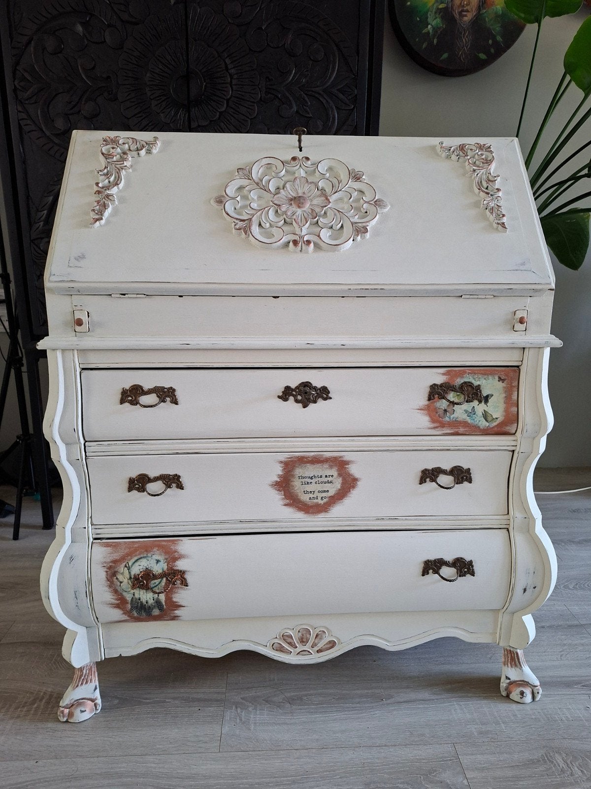 ♡ Secretaire bureau ♡, Ophalen, Queen Ann brocant romantisch
