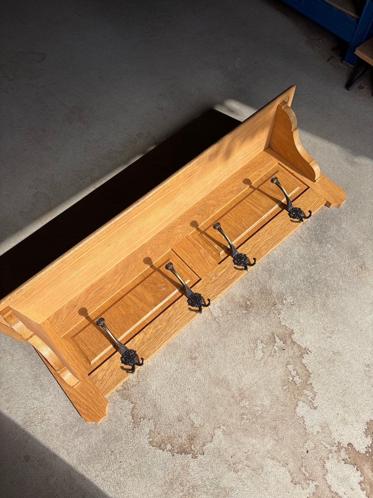 Eikenhouten wandkapstok, Gebruikt, 100 tot 150 cm, Hout, Ophalen