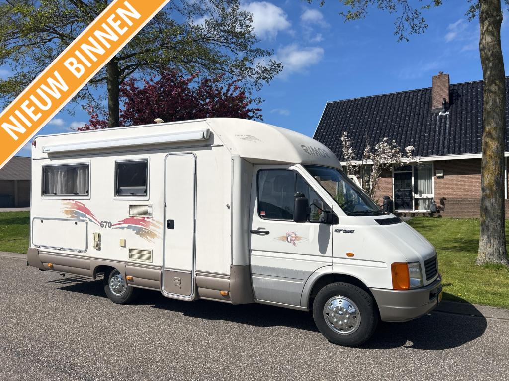 VW LT 35 CAMPER RIMOR 670 SAILER ZEER NETTE STAAT!, Ringverwarming, Achteruitrijcamera, Bedrijf, Koelkast