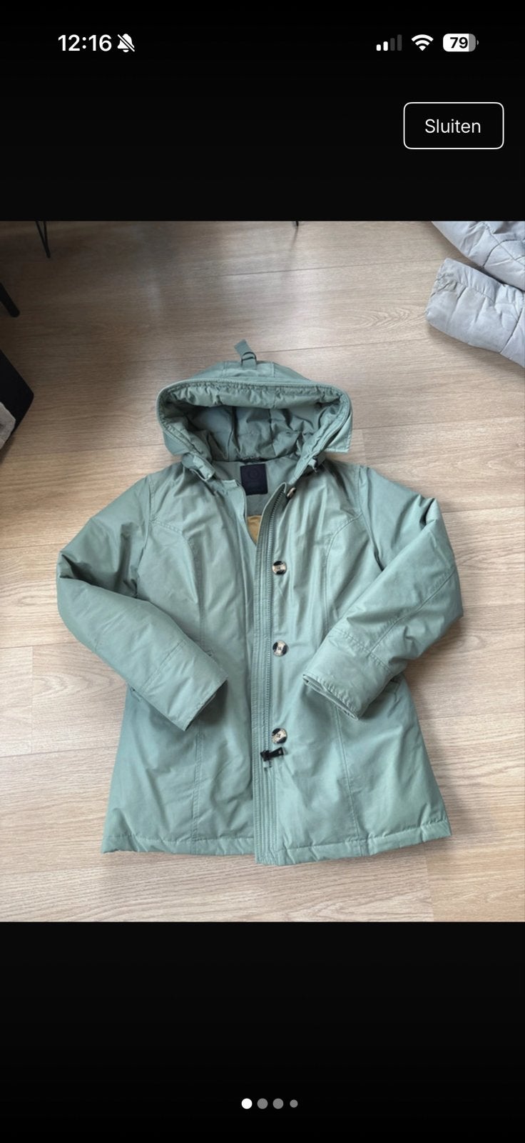 Airforce 2 pocket parka limited edition, Ophalen, Zo goed als nieuw, Maat 34 (XS) of kleiner, Groen