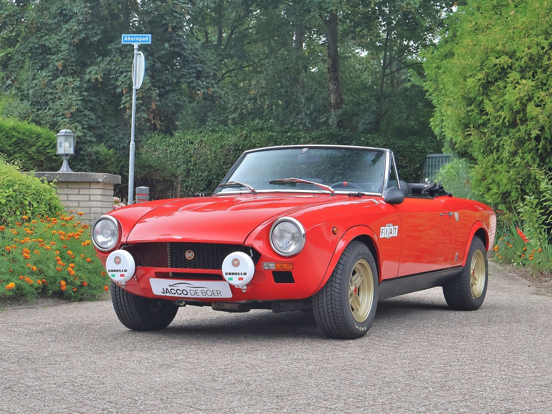 Fiat 124 1800 Sport Spider, Auto's, Fiat, Bedrijf, Te koop, 124 Spider, Lederen bekleding, Lichtmetalen velgen, Open dak, Benzine