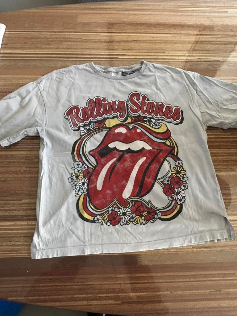 Shirt met de Rolling Stones van Zara maat 152, Kinderen en Baby's, Ophalen of Verzenden, Zo goed als nieuw, Meisje, Shirt of Longsleeve