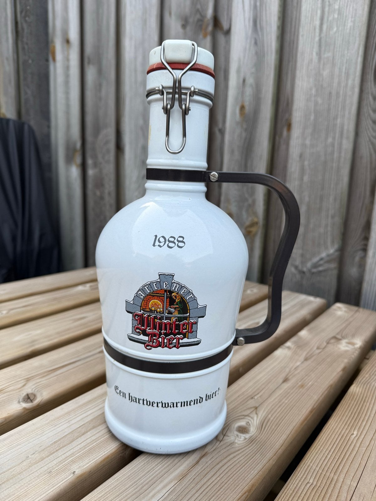 1988 Winter Bier Kruik - 2L, Verzamelen, Biermerken, Ophalen, Overige merken