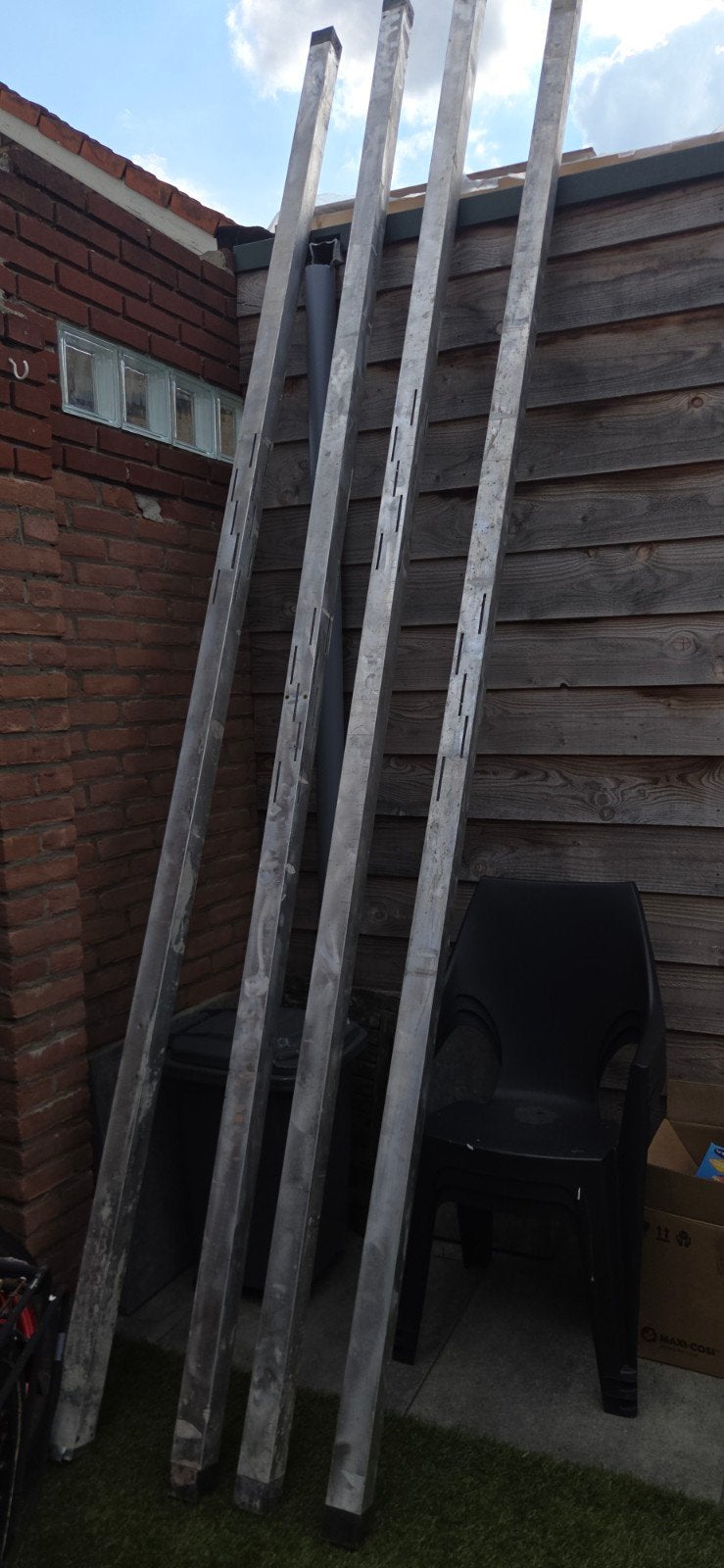 Kunststof Aluminium  metselprofielen(4 stuks), Ophalen of Verzenden, 2 tot 4 meter