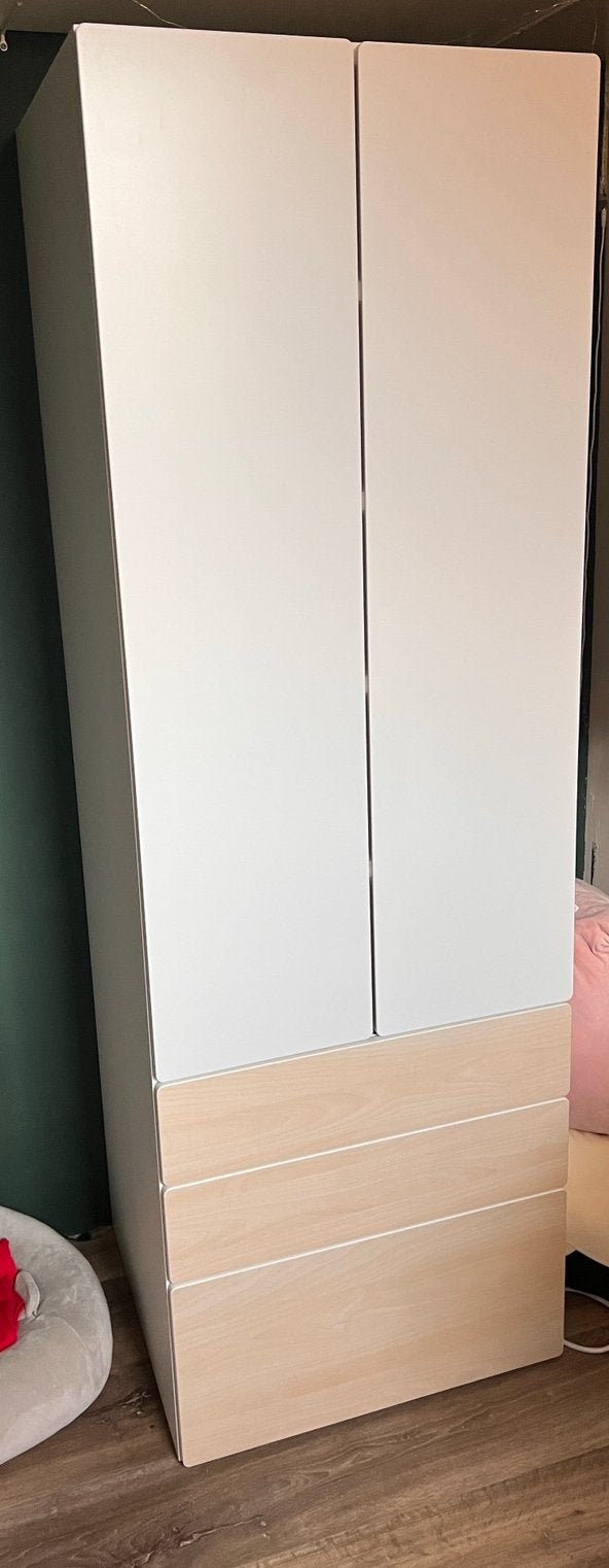 IKEA PLATSA kledingkast wit 60x55x180, zo goed als nieuw, 50 tot 100 cm, Zo goed als nieuw, IKEA, 150 tot 200 cm