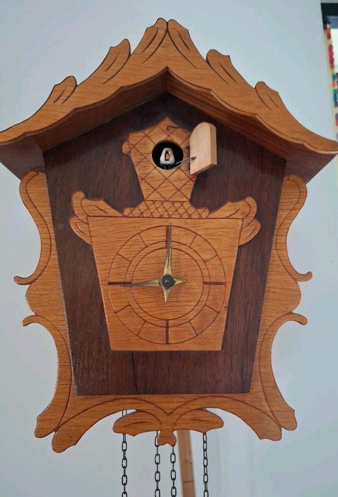 Vintage Koekoeksklok - Houten Wandklok Germany, Ophalen of Verzenden
