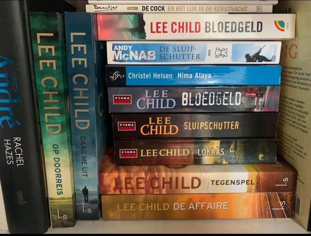 Jack reacher lee Child, diverse titels detective, Ophalen, Gelezen