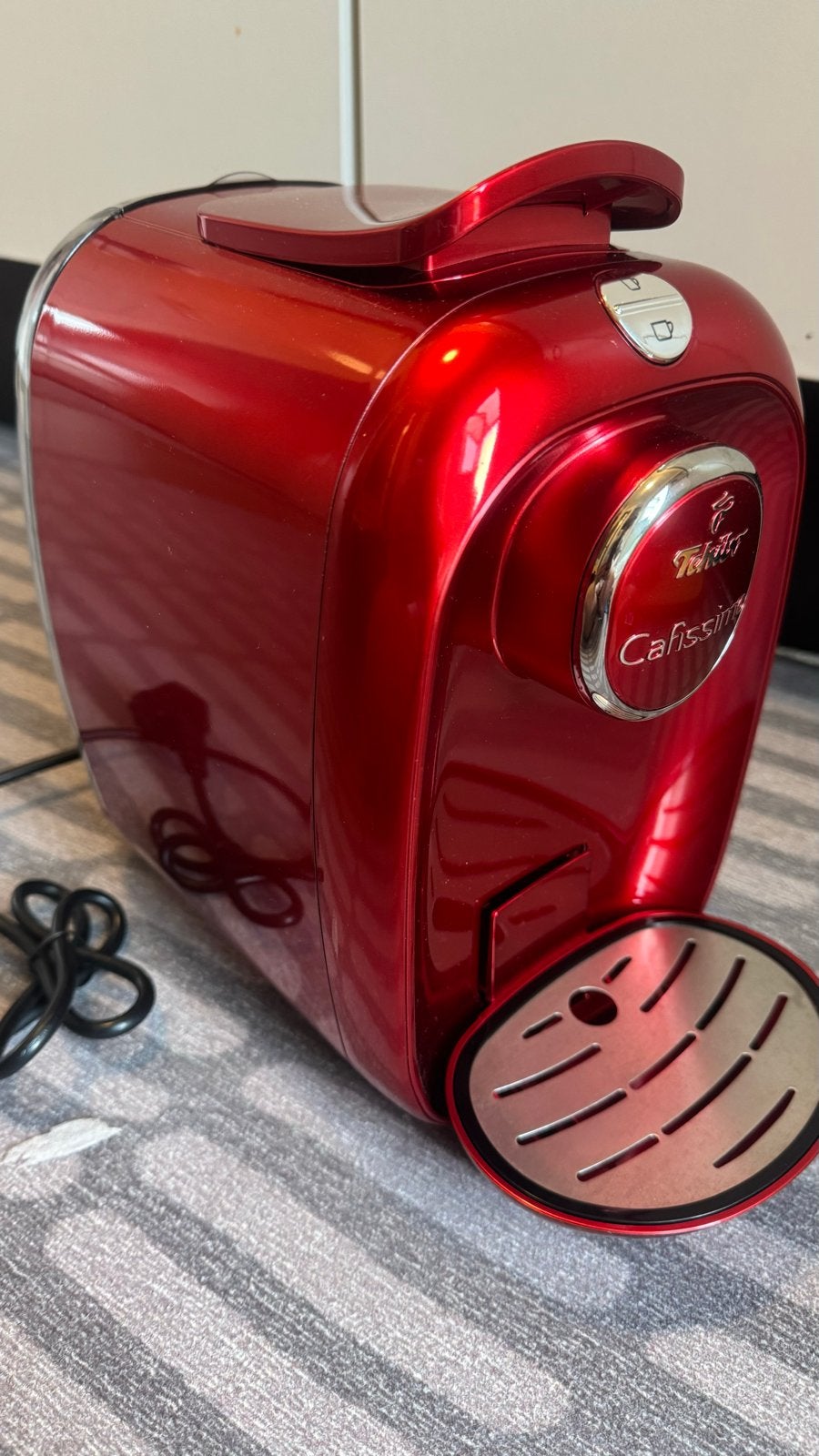 Tchibo Cafissimo Picco Red Fire Koffiemachine, Witgoed en Apparatuur, Koffiezetapparaten, Gebruikt, Koffiemachine, Ophalen of Verzenden