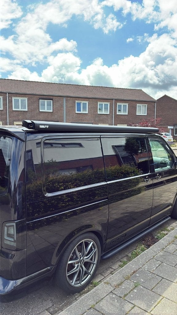 Fiamma F40 Van Deep Black + VW T5/T6 adapter | Complete set, Ophalen, Zo goed als nieuw