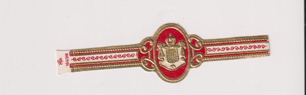 sigarenbanden - EEN WAPENSCHILD, Ophalen of Verzenden, Zo goed als nieuw, Sigarenbandjes