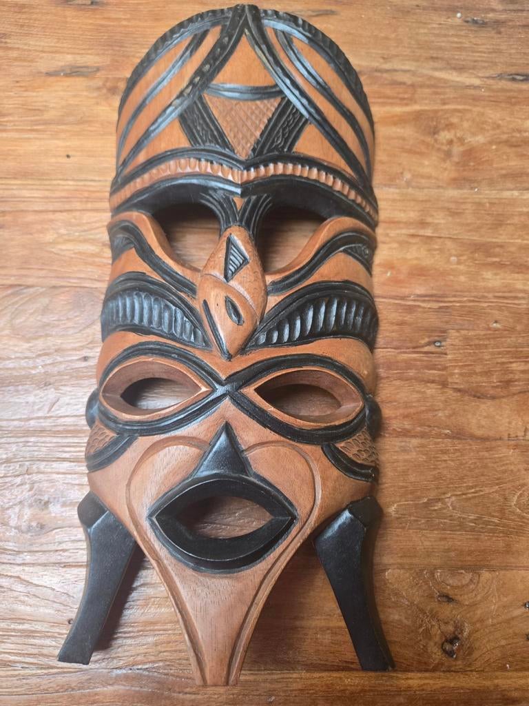 Mooi Groot Houten Masker, Ophalen of Verzenden