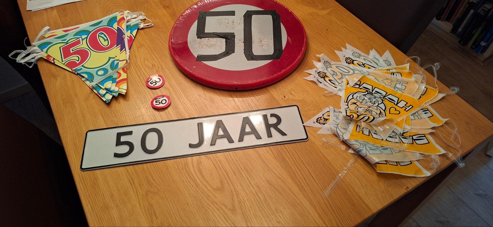 50 jaar Abraham / Sarah, Ophalen of Verzenden