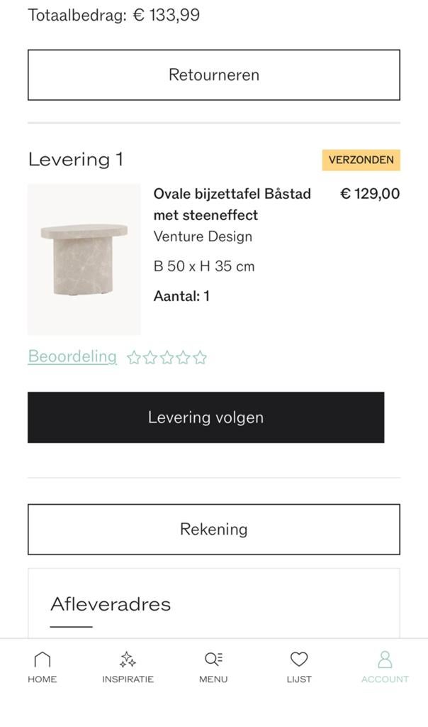 ovaal bijzettafel westwing