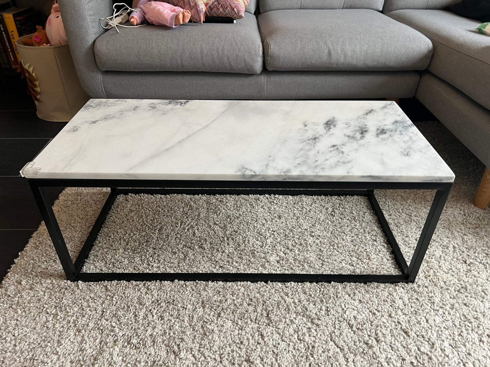 Zuiver Marmeren Salontafel, Huis en Inrichting, Tafels | Salontafels, Ophalen, Overige materialen, Minder dan 50 cm, 50 tot 100 cm