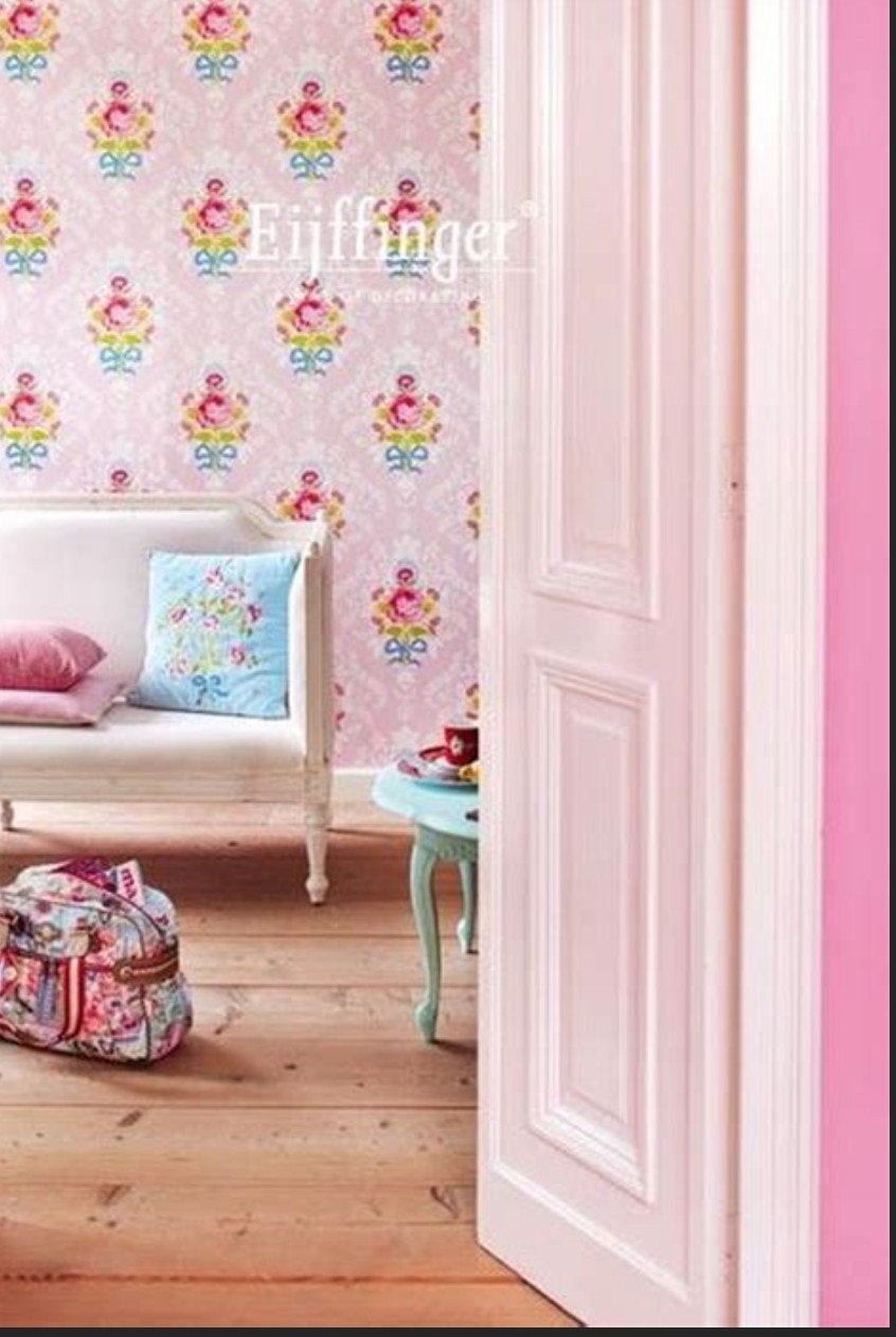 Eijffinger PiP Studio behang Shabby Chic roze, 313003, bloem, Bloemen, Ophalen of Verzenden, Roze, Romantisch