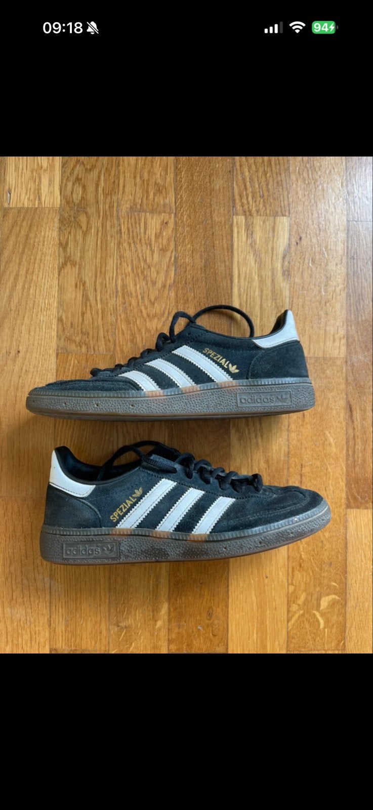 Adidas Spezial sneakers - Zwart mat 38, Kleding | Dames, Schoenen, Ophalen of Verzenden, Gedragen, Zwart, Sneakers of Gympen