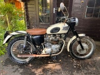 triumph TR6 (p) classic bike, 1966, garage-find, Motoren, 2 cilinders, Gebruikt, Particulier, Overig